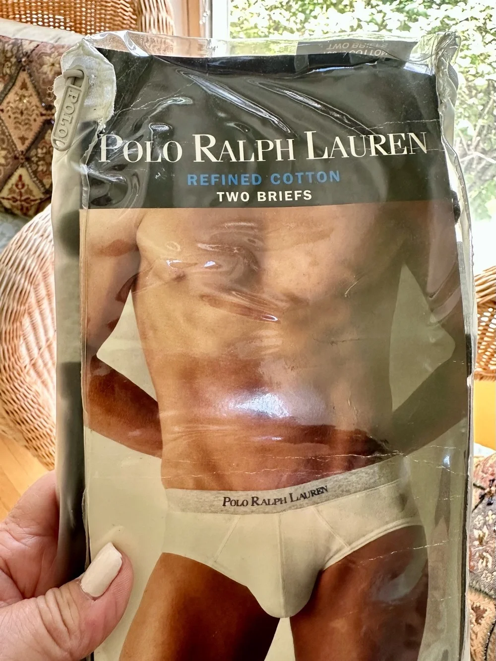 NWT Sealed Polo by Ralph Lauren White Men's Cotton Briefs – Two Pack